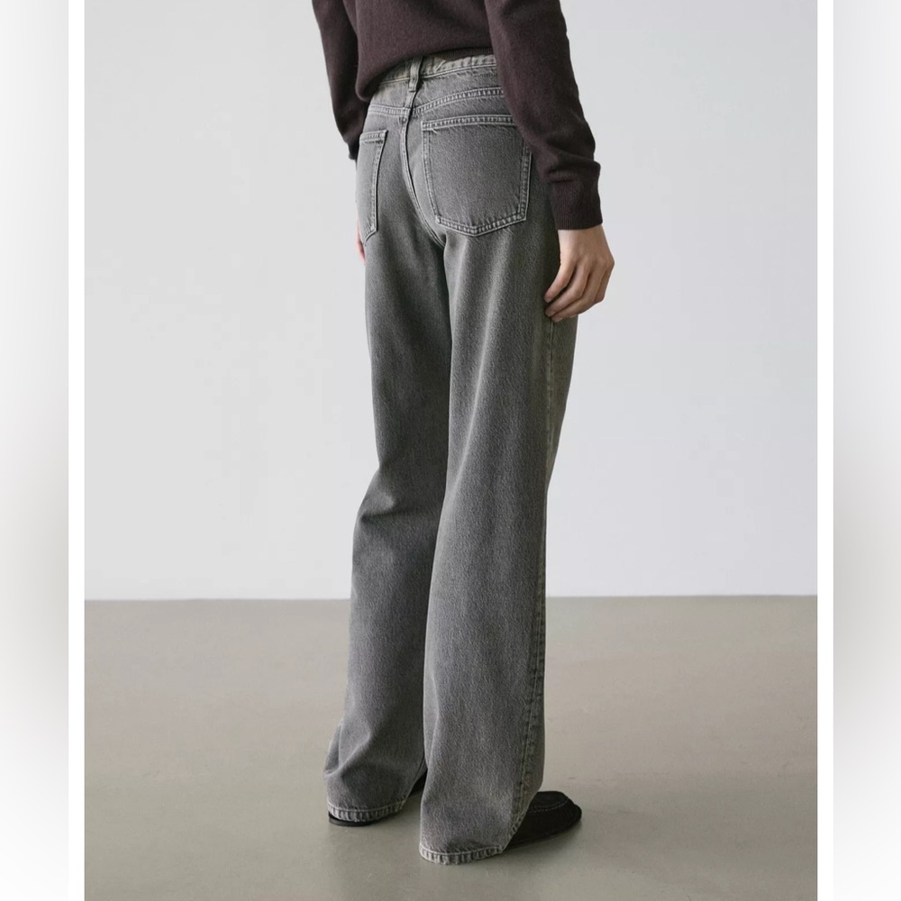 Massimo Dutti Mid-rise Wide Leg Jeans